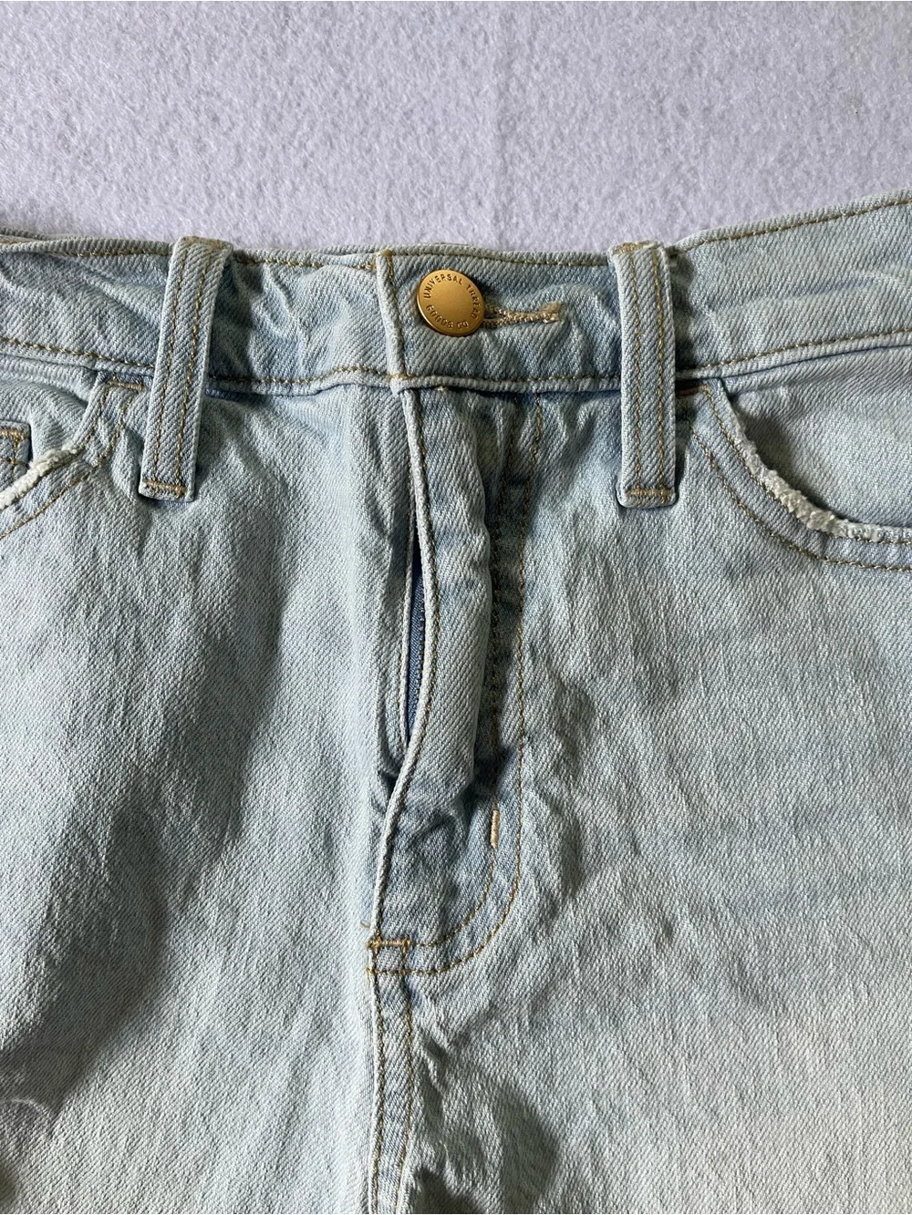 Universal Thread Light Blue Distressed Jean Shorts